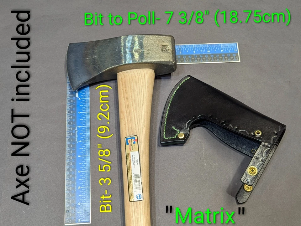 Council Tool OL' #7 Handmade Leather Axe Mask "Only" Read Des 7lb Splitting Maul - Image 1 of 4