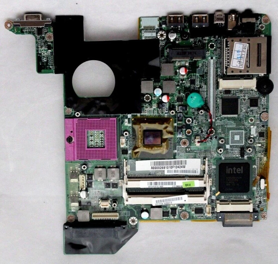 Placa madre para computadora portátil Toshiba A000026810 31TE1MB00Q0 para Satellite M300 U405 Foto 3 de 4