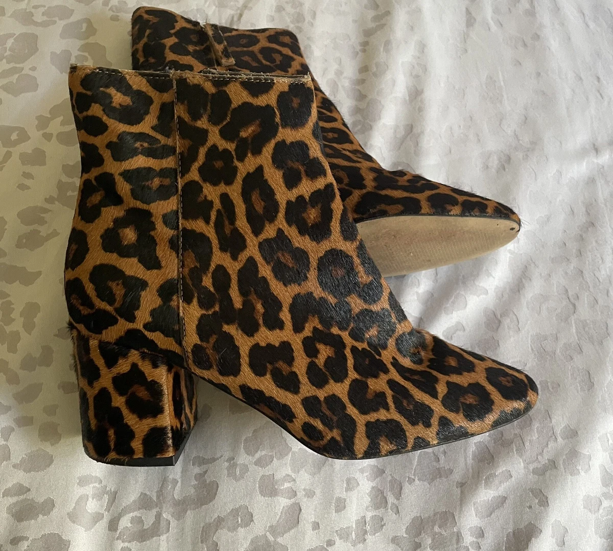 Boots leopard zara hot sale
