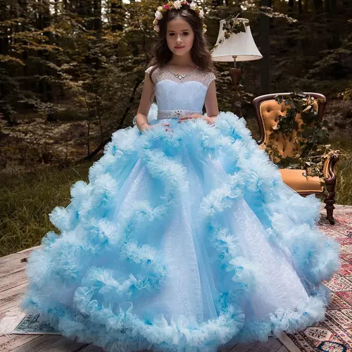 Ashley Lauren Kids 8179 Girls Halter Ball Gown Pageant Dress with Hand –  Glass Slipper Formals