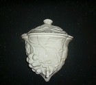  White Ceramic Wall Sconce with Has Grapes and Faux Faucet 10" Tall 8" Wide