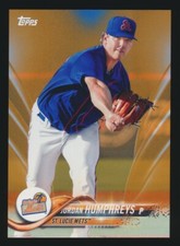 JORDAN HUMPHREYS 2018 TOPPS PRO DEBUT ORANGE RC #/25 *ST. LUCIE NEW YORK METS*