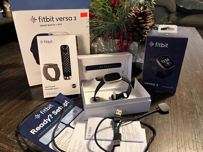 Fitbit Versa 3 Wristband Activity Tracker - Black (FB511BKBK)