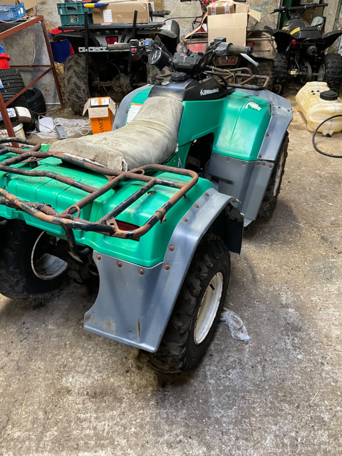 Kawasaki klf300 4x4 quad bike spares or repairs eBay