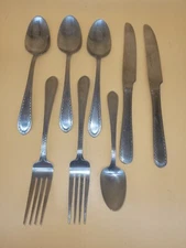 Martha Stewart Stainless MSE China Silverware Forks, Knives and Spoons 8 pcs