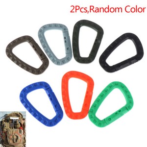 2-Pcs-Plastic-Carabiner-D-Ring-Key-Chain-Clip-Hook-Outdoor-Camping-Buckle-Snap