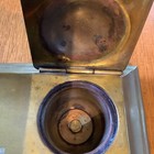 Arts And Crafts brass double inkwell Pen holder Bradley And Hubbard — photo 4