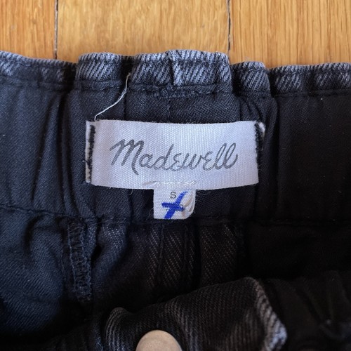 Jeans a palloncino Madewell pull-on taglia S Hobson lavaggio sacchetto di carta vita alta crop rigido - Foto 4 di 11