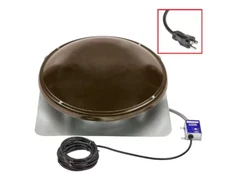 1050 CFM Weathered Wood Galvanized EZ Cool Plug-In Power Roof Mount Attic Fan