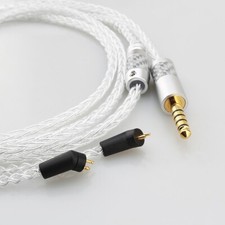 Audio Earphone Cable Soft Pure Silver Cable for ETYMOTIC ER4P ER4B ER4S ER4PT