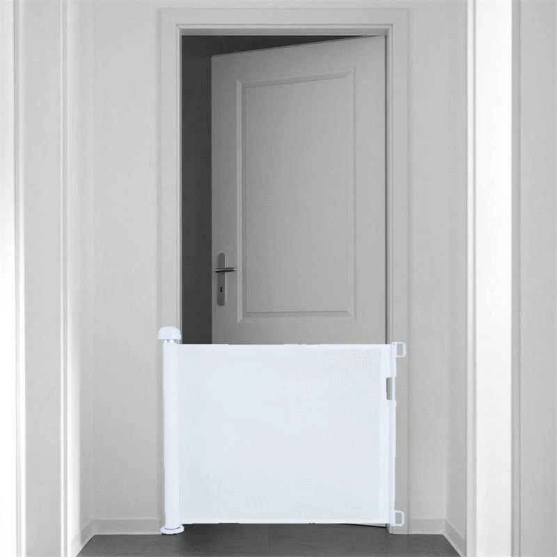 Treppenschutzrollo Absperrgitter Türschutzgitter Treppenschutzgitter Weiß - Bild 3 von 4