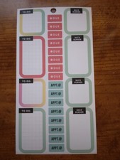 Happy Planner 8 Boxes 8 DUE 8 Appt stickers MAMBI 270417