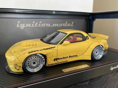 Ignition Model 1/18 Rocket Bunny Mazda RX-7 FD3S Yellow JDM