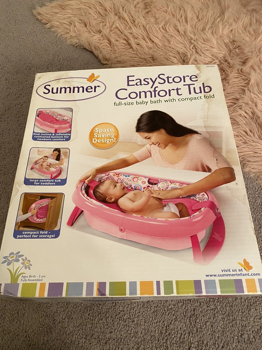 Summer Infant EasyStore Comfort Tub - Pink | eBay