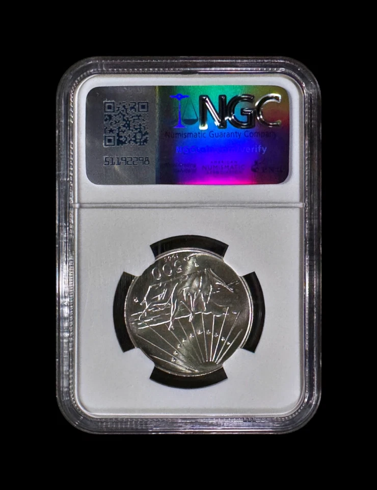 ITALY. 1965, 500 Lire, Silver - NGC MS66 - Dante Alighieri, Divine Comedy 39 - Image 4 of 4