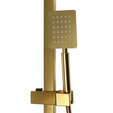 Shower Faucet System Set Rainfall Shower Head with Handheld Spray Mixer Tap