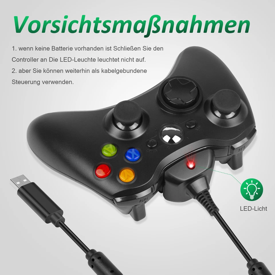 2x Xbox 360 Akku Pack Set für XBOX 360 Controller Ni-mh-Batterie 4800mA - Bild 4 von 4