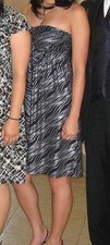 Black Express Dress with Silver design Size XS