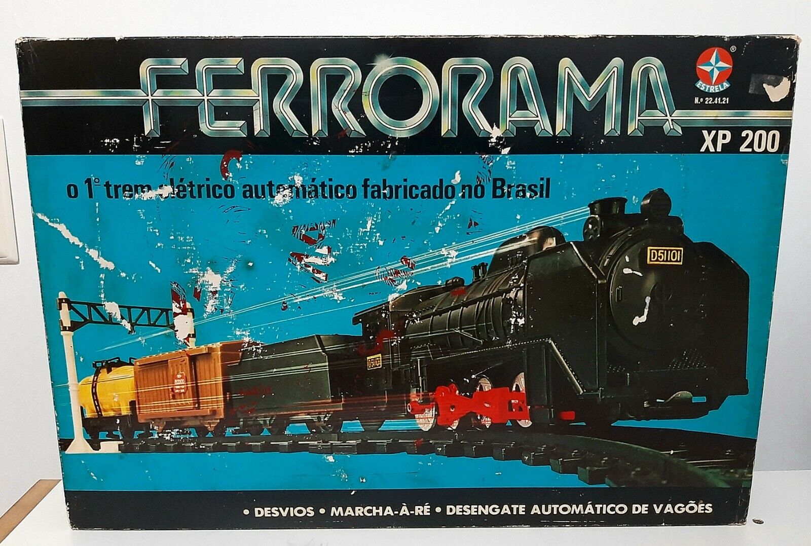 Brinquedo Trem Ferrorama Elétrico Xp 100 Estrela Original