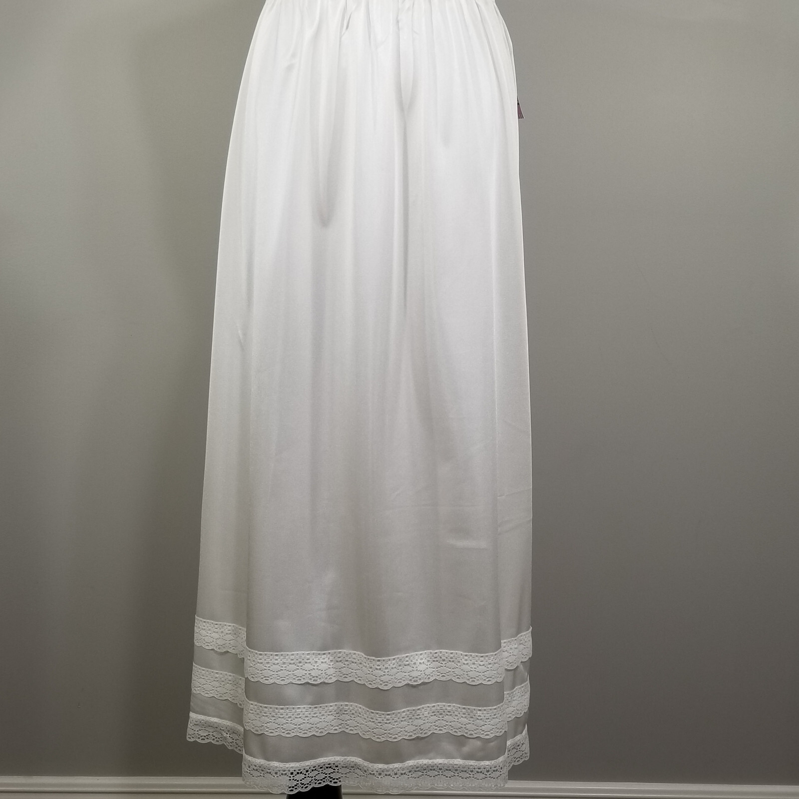 NWT Patricia Lingerie Womens 1X Custom Length Adjustable Half Slip Ivory Lace