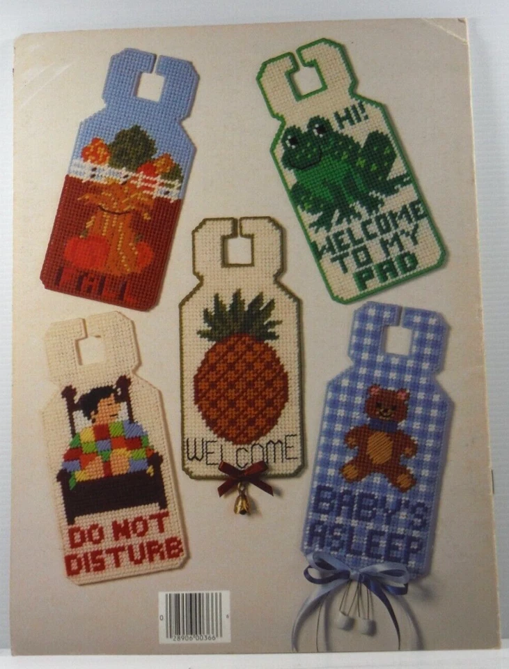 Leisure Arts Door Signs in Plastic Canvas by Joan E Ray Cross Stitch Chart Only - Image 2 of 4