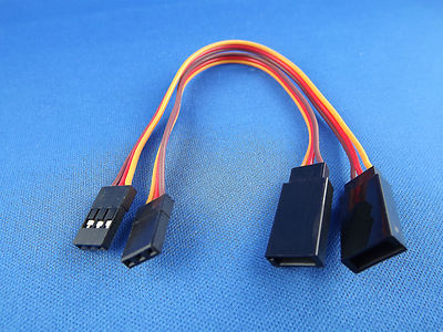 2x Servo Verlängerungskabel 150mm, JR Servokabel / Futaba