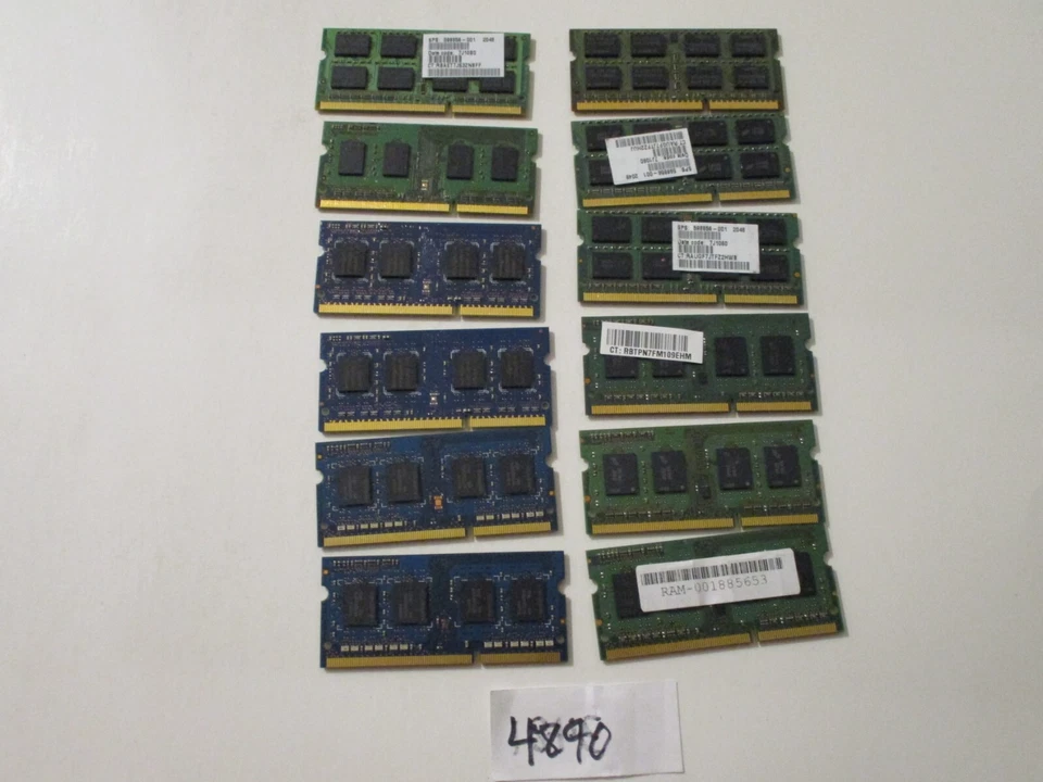 Micron+Others 12x2Gb=24Gb PC3-10600 1333Mhz DDR3 SODIMM Laptop Memory RAM (4890) - Image 2 of 2