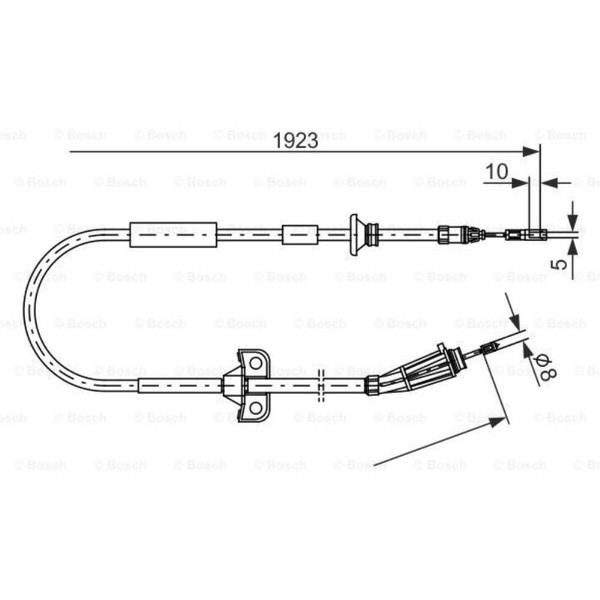 Bosch Handbremsseil Bremsseil Hinten Links Rechts Passend FüR Volvo S60 I-image