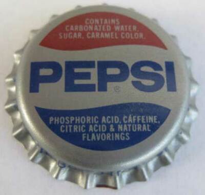 PEPSI unused Soda CROWN, Bottle CAP, Pespi-Cola Bottling Co., Erie, PENNSYLVANIA