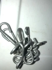 12 Pc 285 LB J HOOKS BREAK AWAY DEVICE FOR SNARES TRAPPING COYOTE SNARE Trap