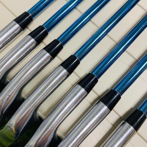 Miura Giken PP-9001 Iron Set of 7 5-AW Graphite ALLOY BLUE SORA R300 Used JAPAN - Picture 6 of 9