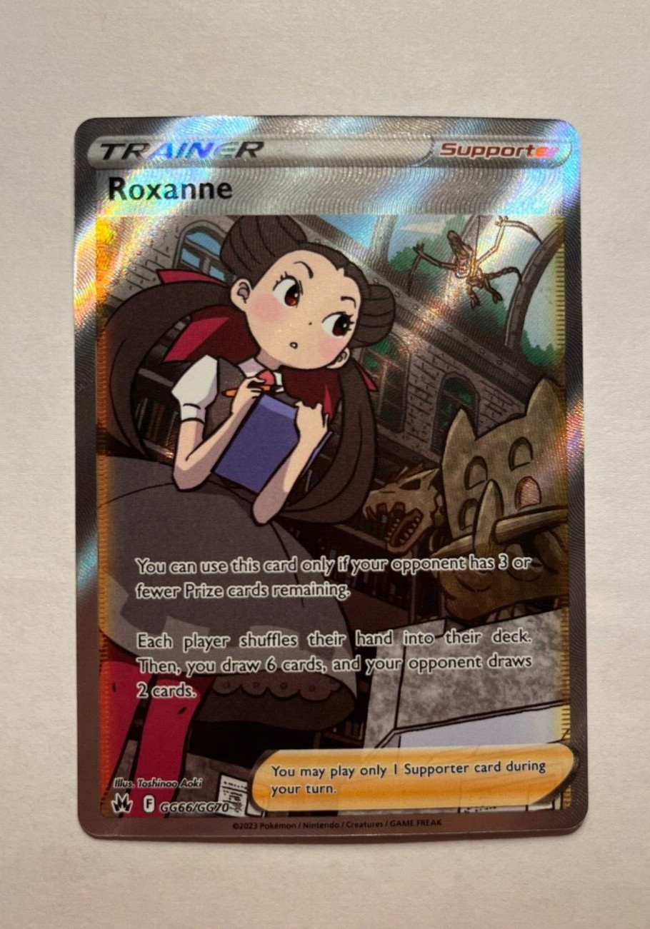 Roxanne GG66/GG70, NM/Mint Full Art Trainer, Crown Zenith Pokémon TCG Cards