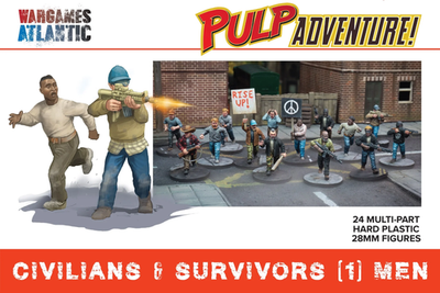 #ad #ad Wargames Atlantic Pulp Adventure : Civilians amp; Survivors 1 Men $44.95