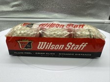 VINTAGE WILSON STAFF Golf Balls 1 Sleeve 3 Golf Balls 1