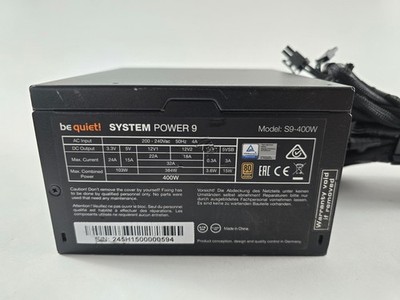 Be Quiet System Power 9, S9-400W ATX Netzteil, 400 Watt
