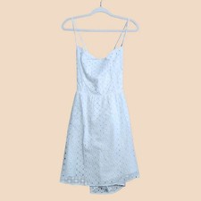 Show Me Your Mumu Mini Dress Womens Size XL White Eyelet Square Neck Sundress 