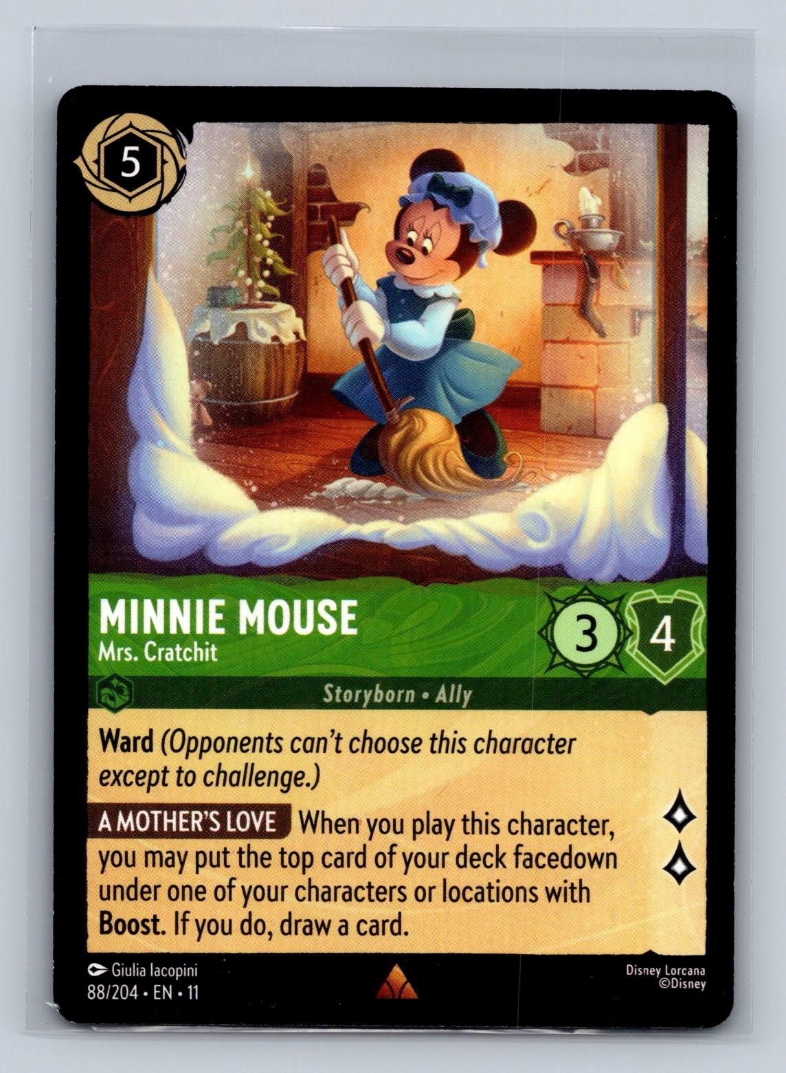 Disney Lorcana Winterspell Minnie Mouse Mrs. Cratchit 88/204 NM