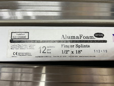Finger Splints 12x Aluminum Foam 1/2" x 18" AlumaFoam broken Hartmann dislocated