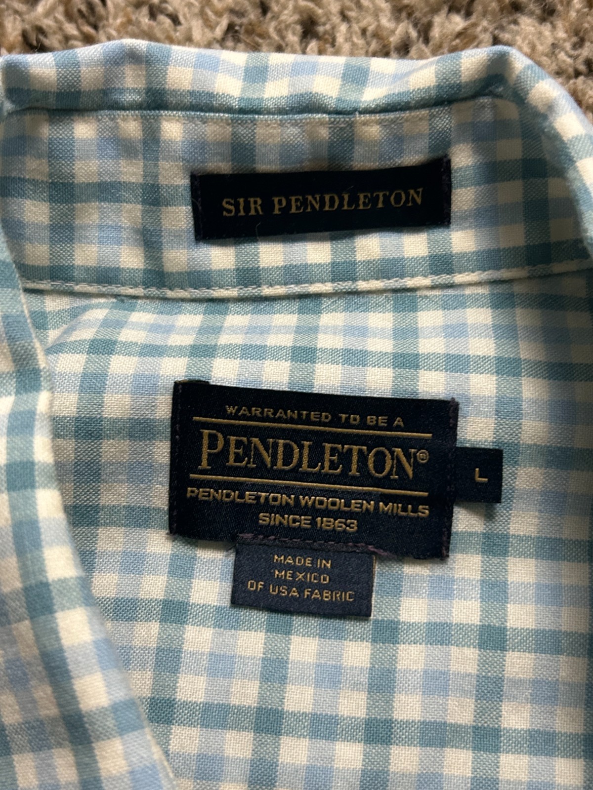 Pendleton Sir Pendleton Button Down Shirt Mens La… - image 2