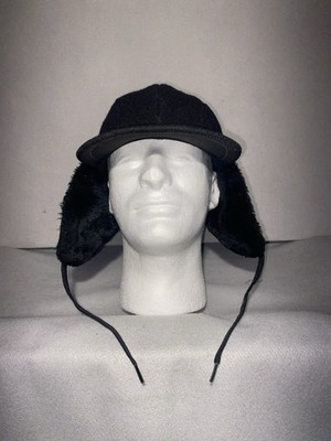 Vintage Wool Trapper Hat with ear flaps hunting cap Made In The USA Elmer Fudd