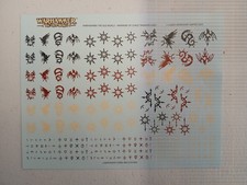 Warriors of Chaos Transfer Sheet Old World Warhammer Sigmar Slaves Darkness