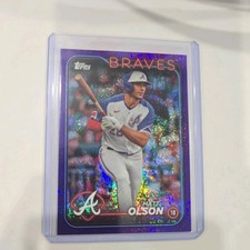 2024 Topps Series 1 - Matt Olson #350 Purple Holofoil 257/799