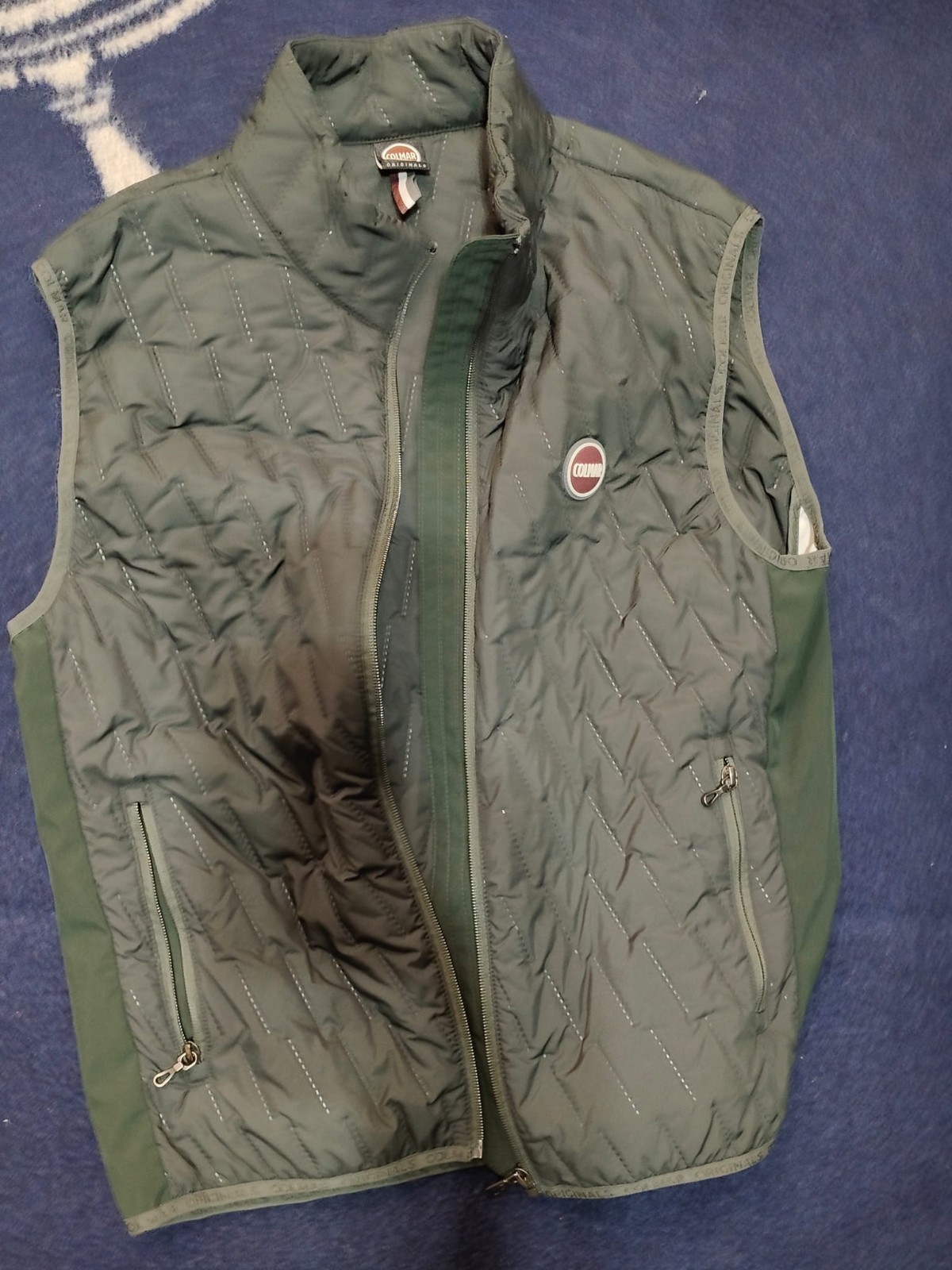 Gilet uomo imbottito smanicato Colmar Originals verde militare, taglia 52