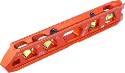 Bethel 9 Inch Torpedo Level with 4 Bubble Vials V-Groove Magnetic