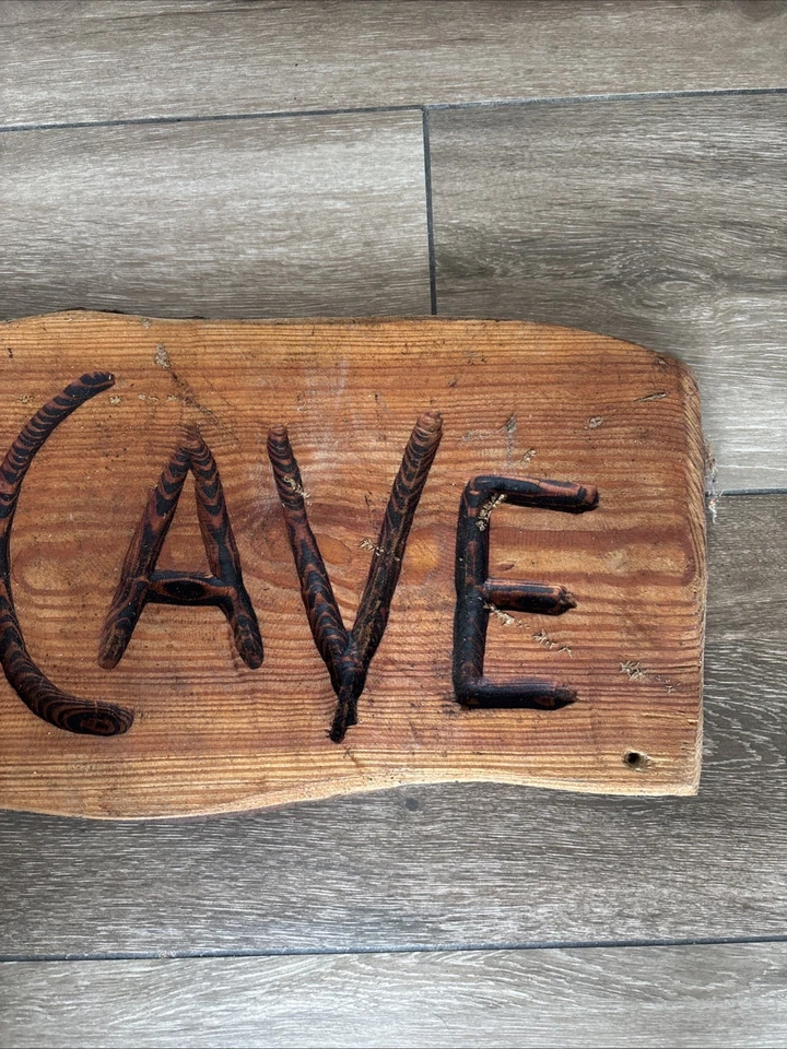 Wooden Hand Made - Man Cave / Shed Sign in Wood 26.75" Long - Image 4 of 4