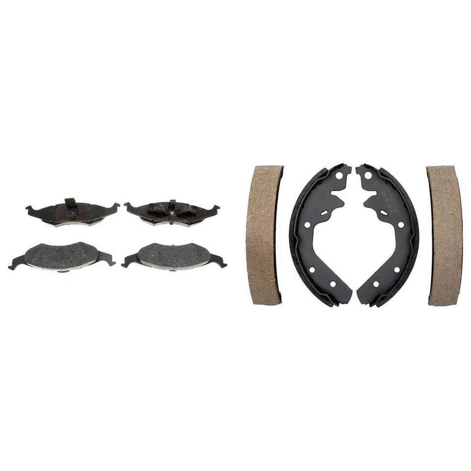 Kit de pastillas de freno y zapatas de freno delanteras traseras metálicas para Plymouth Neon 1995-1997 Foto 4 de 4