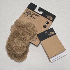 THE NORTH FACE BABY BEAR SUAVE OSO MITTEN, UTILITY BROWN, NWT, 0 - 6 MONTHS C5 