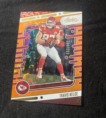 Panini 2024 Absolute Football Travis Kelce Chiefs Orange Mosaic #51 /299
