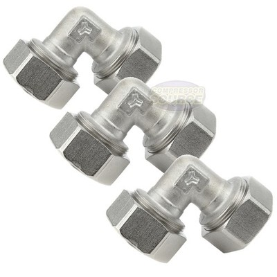 3 Pack RapidAir MaxLINE Compressed Air Piping 3/4'' Elbow M8067 Max Line Rapidair