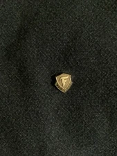 Vintage Firestone 10 Year Service Lapel Pin Pinback 10K Top